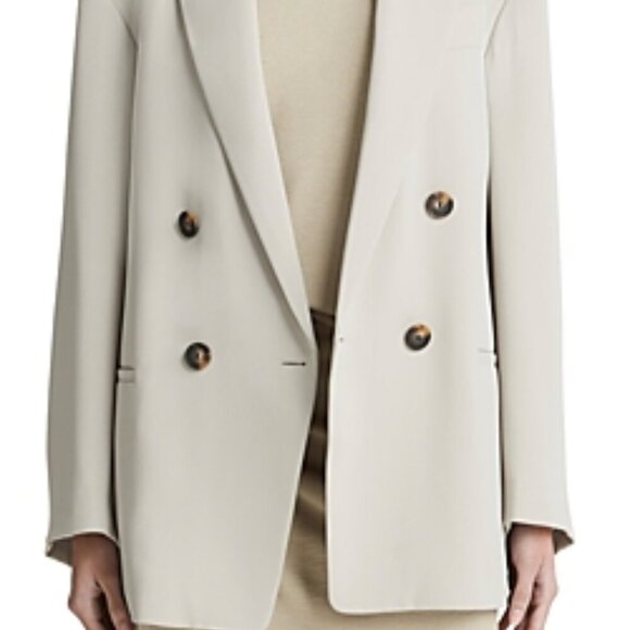 Vince Women’s Crepe Double-Breasted Blazer – Sepia – Size 4 – NWT - Picture 2 of 3